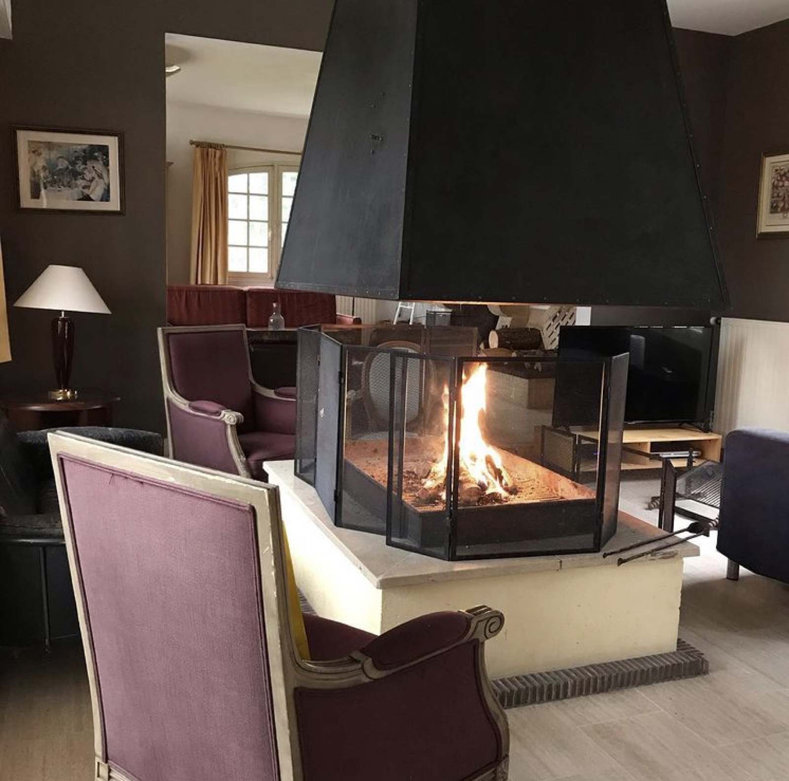 Salon et cheminées, vue 5